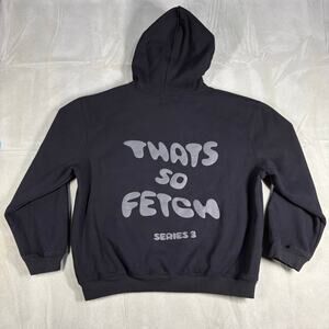 THATS SO FETCH Series 3 Black Oversized Hooded Sweatshirt Sz L/XL Preowned